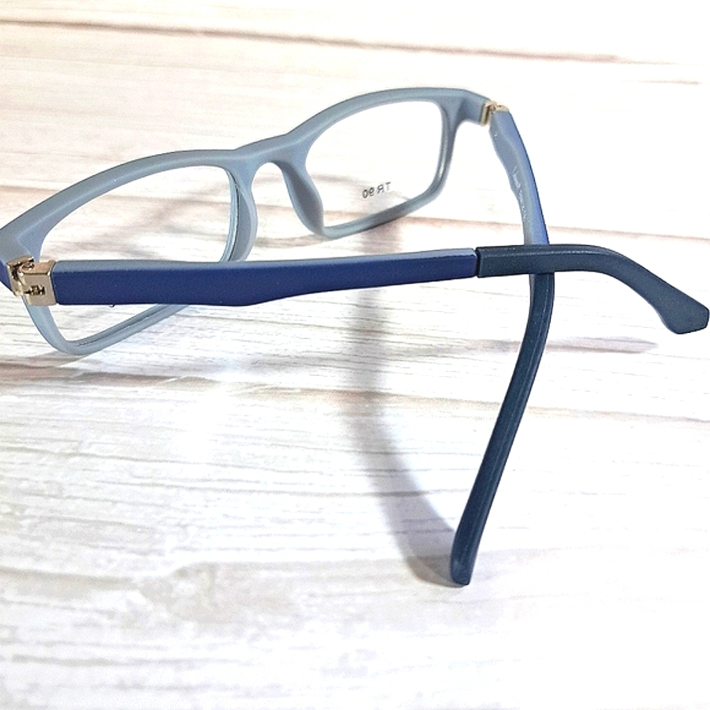 NEW Rx'able Eyeglass Frame, Matte Blue, youth/small adult glasses 47-17-135 - Picture 4 of 4
